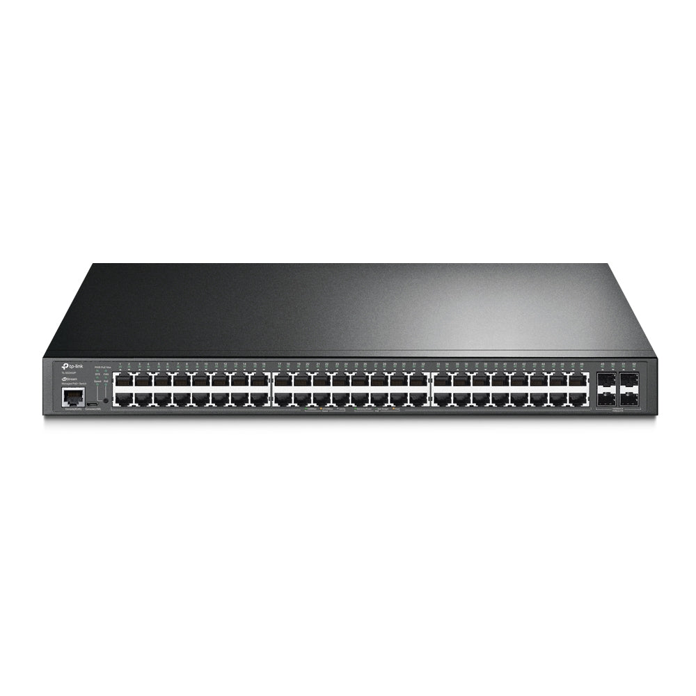 TP-Link TL-SG3452P JetStream 52-Port Gigabit L2+ Managed Switch with 48-Port PoE+, 384W PoE Budget, Integrated into Omada SDN-0