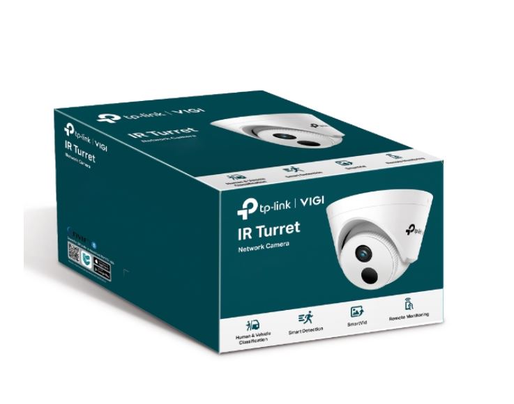TP-Link VIGI 4MP C440I(4mm) IR Turret Network Camera,4mm Lens, Corridor Mode, Smart Detection,3YW (LD)-0