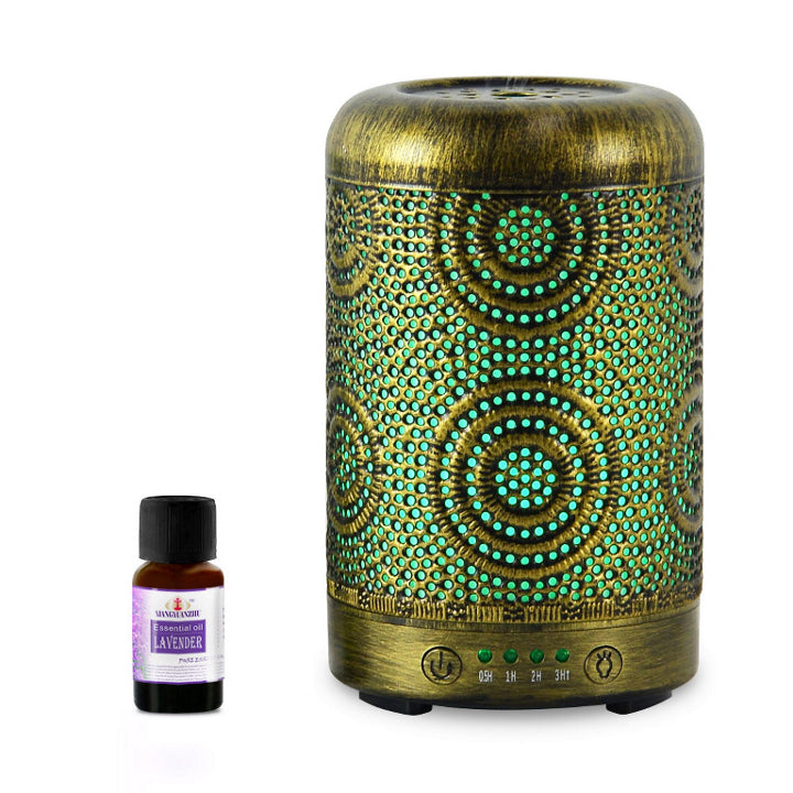 mbeat® activiva Metal Essential Oil and Aroma Diffuser-Vintage Gold -100ml-0