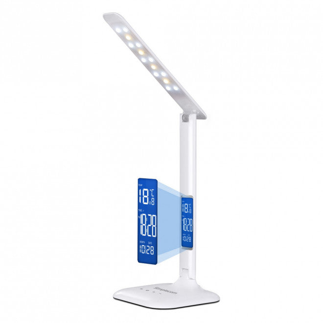 Simplecom EL808 Dimmable Touch Control Multifunction LED Desk Lamp 4W with Digital Clock-0