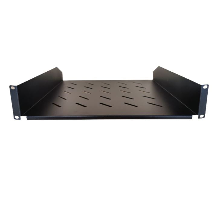 LDR Cantilever 2U 452mm Deep Shelf Recommended for 19' 1000mm Deep Cabinet - Black Metal Contruction-0