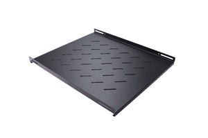 LDR Fixed 1U 550mm Deep Shelf Recommended for 19" 800mm Deep Cabinet - Black Metal Construction-0