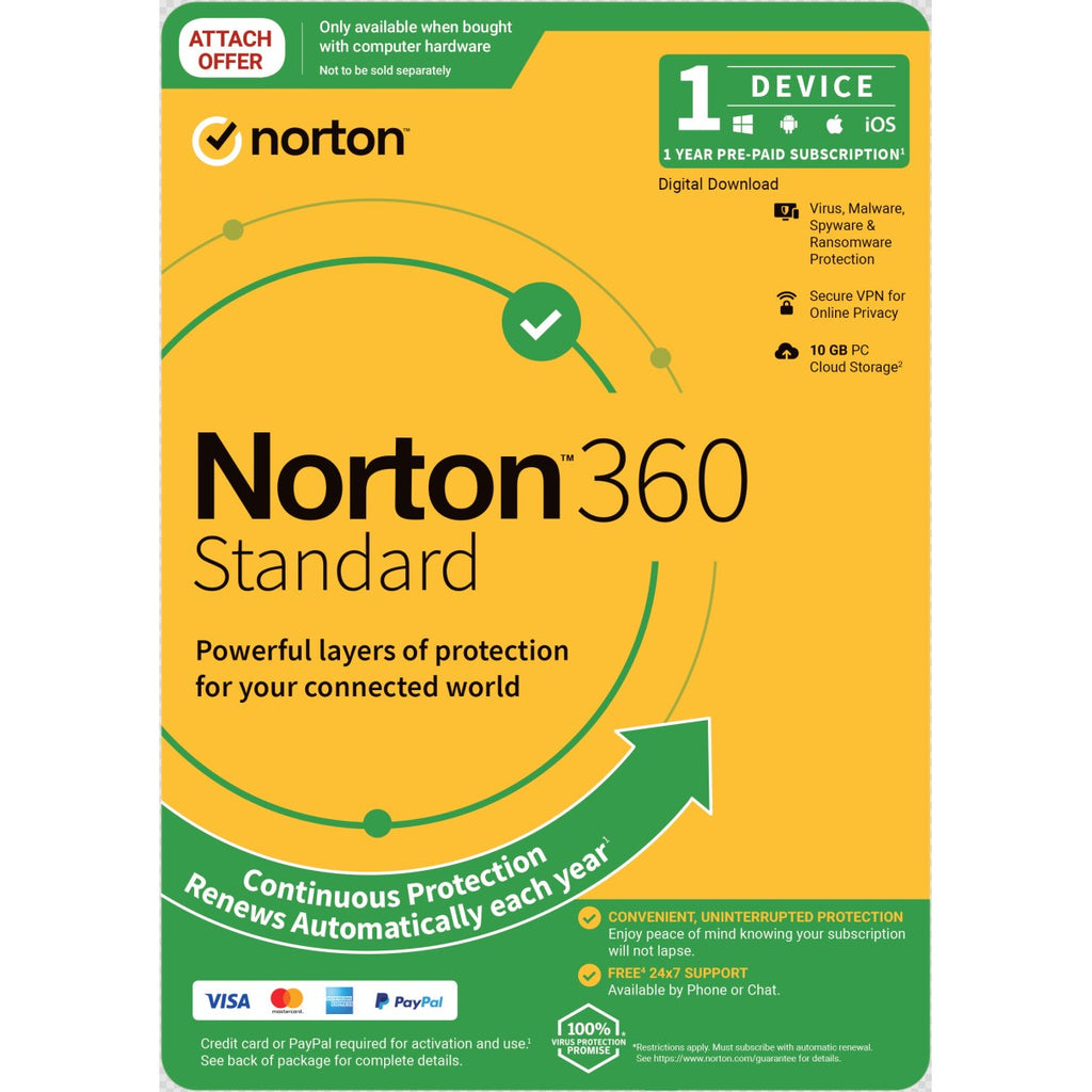 Norton 360 Standard 10GB AU 1 User 1 Device  ESD Version - Keys via Email-0