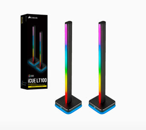 Corsair iCUE LT100 Smart Lighting Towers Starter Kit, ICUE Software, Long Last LED. Pre-set Effects.Enhanced entertainment and visual experience-0