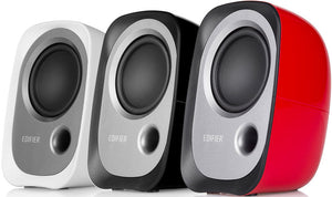 Edifier R12U USB Compact 2.0 Multimedia Speakers System (Red) - 3.5mm AUX/USB/Ideal for Desktop,Laptop,Tablet or Phone-0