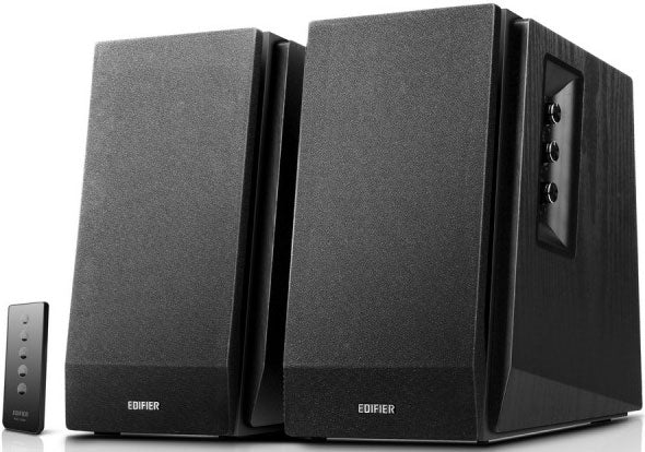 Edifier R1700BT Bluetooth Lifestyle Bookshelf Studio Speakers Black - BT/Dual 3.5mm AUX/Limited Distortion DSP/DRC/Classic Wood Finish-0