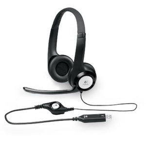 Logitech H390 USB Headset Adjustable,USB,2 Years Noise Cancelling Micophone Headphones In-line Audio Controls-0