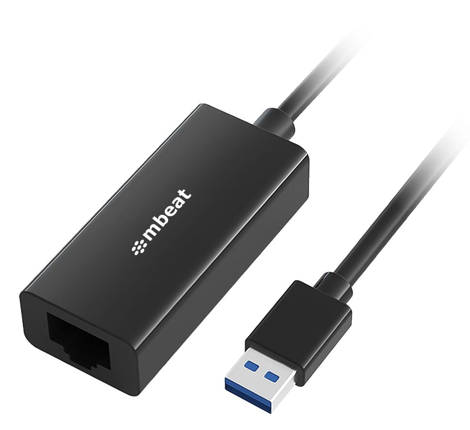 mbeat® mbeat USB 3.0 Gigabit Etherent Adapter - Black-0