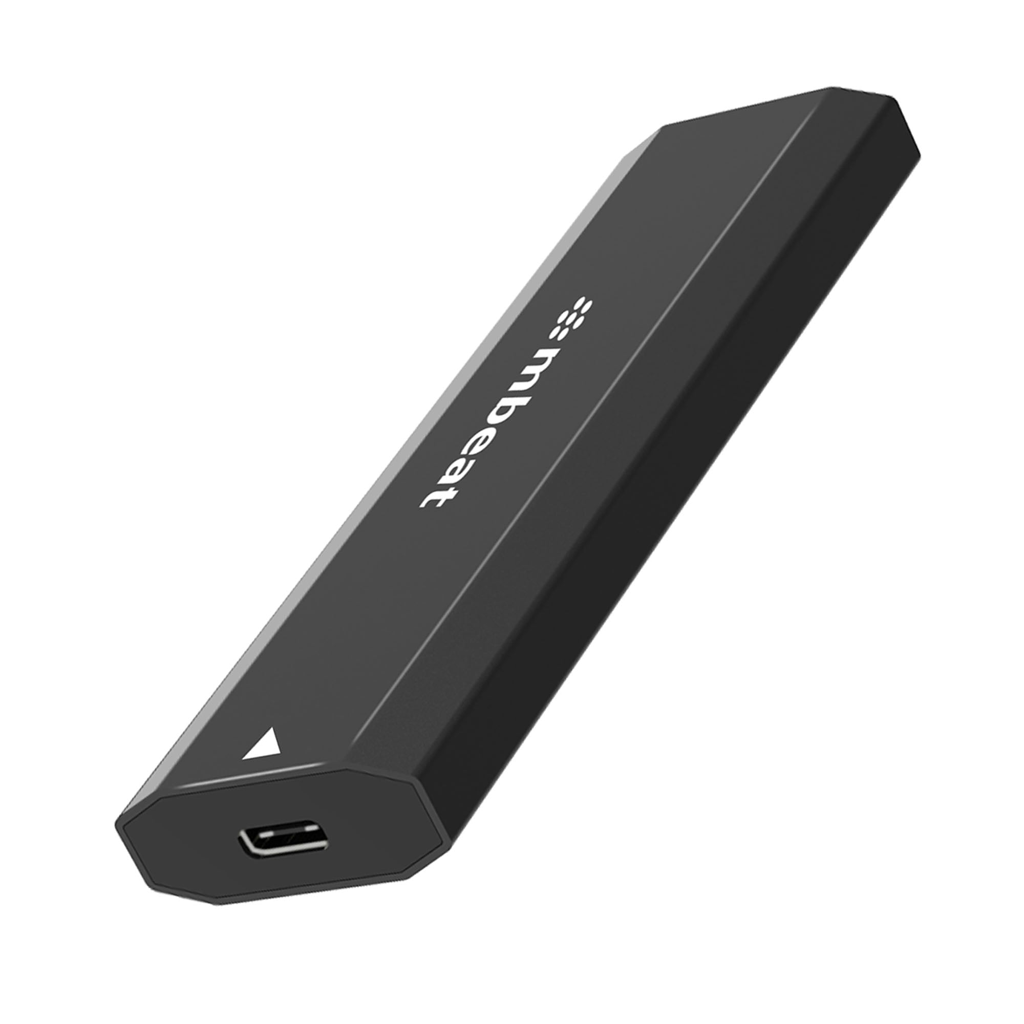 mbeat Elite USB-C to M.2 SSD Enclosure - Pocket Size, Ultra Durable, Supports M Key, B+M Key SSD Size 2230, 2242, 2260, 2280, NVME, SATA, 50cm Cable-0