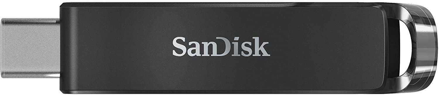 SanDisk Ultra USB Type-C Flash Drive, CZ460 32GB, USB Type C 3.1, Black, Super-thin Retractable, 5Y-0