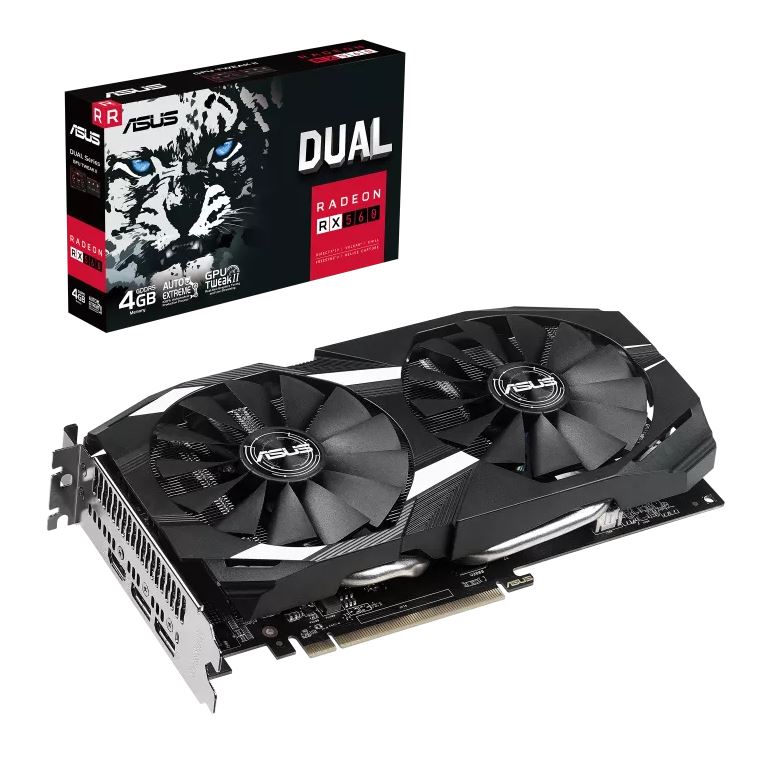 ASUS AMD Radeon DUAL-RX560-4G 4GB GDDR5 For Superb eSports and 1080p Gaming, 1199MHz, RAM 6.8 Gbps, 2xDP, 1xHDMI-0