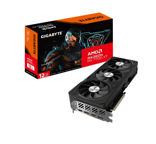 Gigabyte AMD Radeon RX 7700 XT Gaming OC 12G Video card, PCI-E 4.0, GDDR6, 2x DP2.1, 2x HDMI 2.1(NEW) 9.6-0